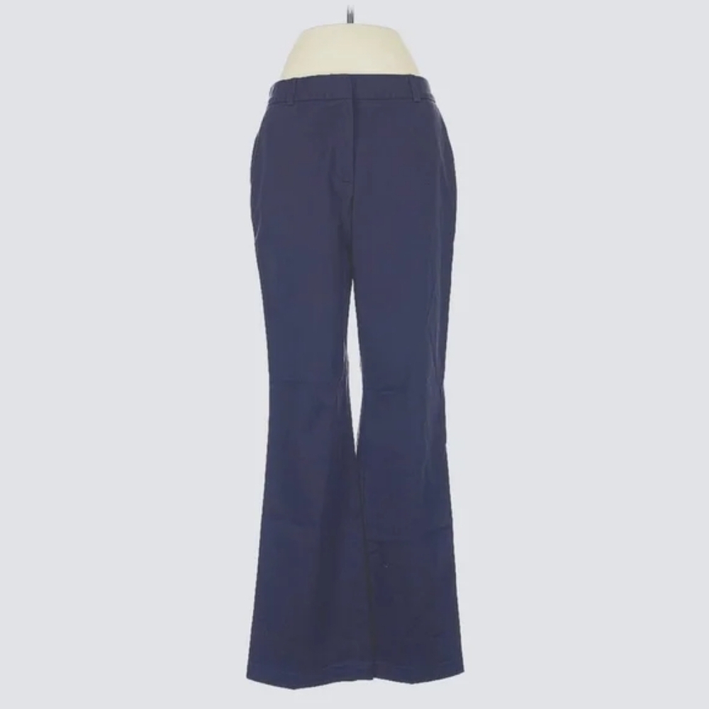 Lands’ End Mid Rise Trouser Pants in Navy | Size 8 | NWT - Picture 8 of 8